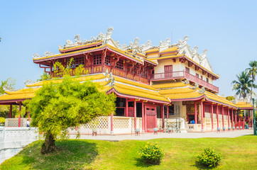 Chinese temple in bang pa-in at ayutthaya Thailand