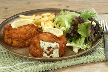breaded cod fish cakes