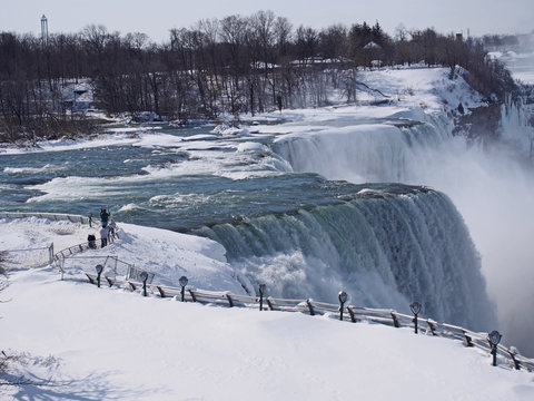Niagara falls in winter