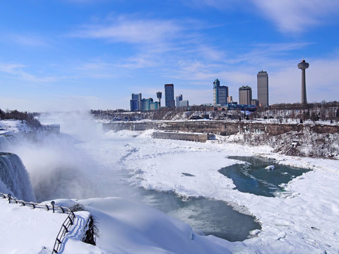 Niagara falls in winter