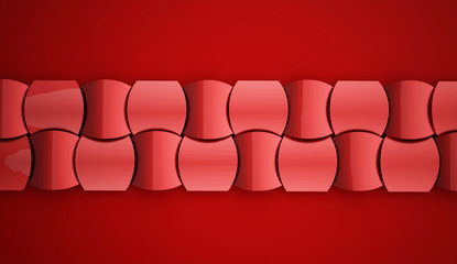 Red waves background