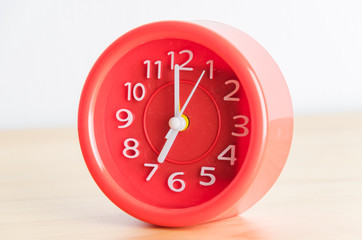 Red clock process retro vintage effect
