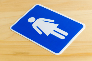 Toilet sign