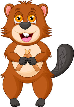 Beaver cartoon character