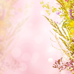 Floral holiday background