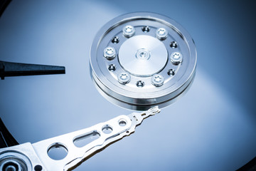 Hard Disk Drive Close Up