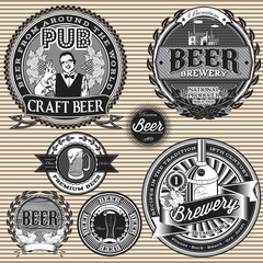 set  retro icons to topic beer