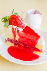 Cake strawberry