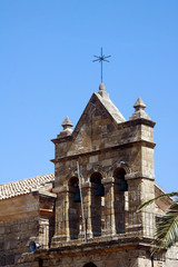 Fototapeta na wymiar church bell tower in Zakynthos, Greece