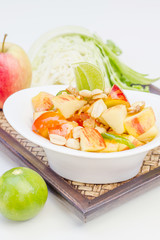 Red apple salad thai food