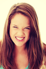 Fototapeta premium Beautiful Angry Teenager
