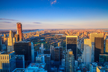 Vue aérienne de Central Park, Manhattan