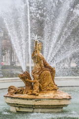 Diana. Ornamental fountains of the Palace of Aranjuez, Madrid, S