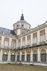 Fototapeta na wymiar main courtyard of the Palace of Aranjuez, Madrid, Spain