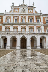 Fototapeta na wymiar Historical.Palace of Aranjuez, Madrid, Spain, is one of the resi