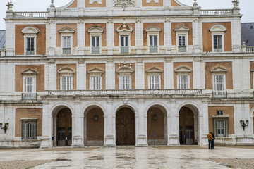 Fototapeta na wymiar Historical.Palace of Aranjuez, Madrid, Spain, is one of the resi