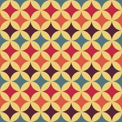 abstract retro geometric pattern