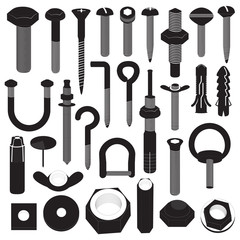 Basic Screws and Nuts Collection
