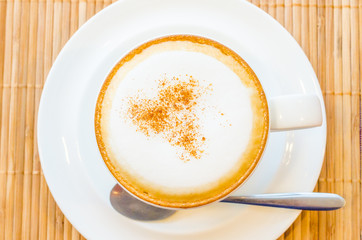 Hot cappuccino