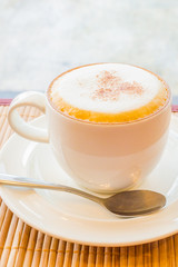 Hot cappuccino