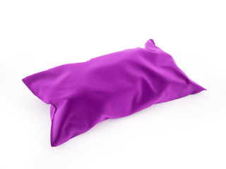 Pillow purple on white