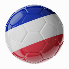 Fototapeta premium Soccer ball. Flag of France