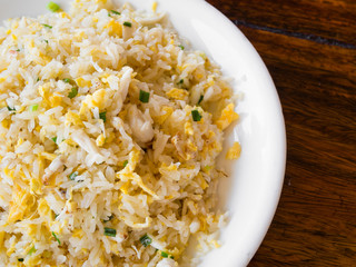 Fried rice with crab