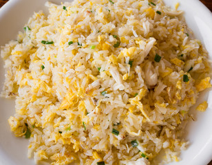 Fried rice with crab