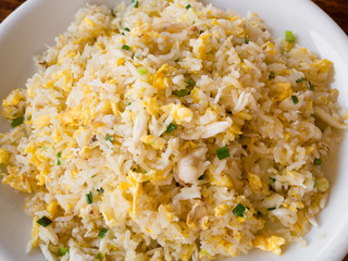 Fried rice with crab
