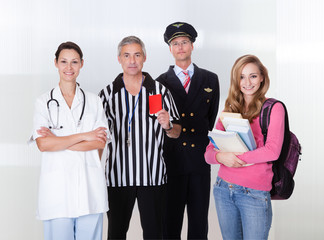 Diverse group of people from the community