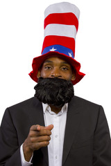 Black man playing as 
