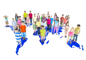 Large Group of World Children
