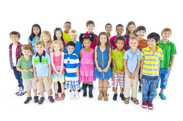 Multi-Ethnic Group of Children