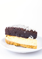 Brownie cheese cake