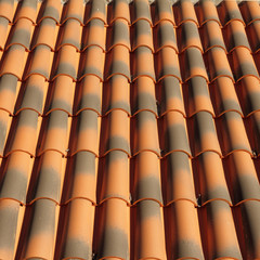 ceramic tile roof background