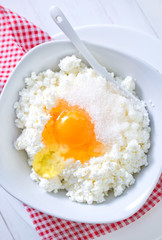 cottage with eggs and sugar