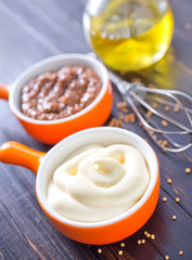mayonnaise and mustard