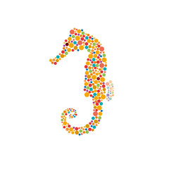 Vector logo seahorse