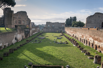 Hippodrome of Domitian on the Palatine Hill, Rome, Italy