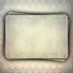 Fototapeta premium Blank plate on grunge background