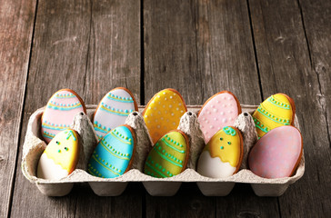 Easter homemade gingerbread cookie