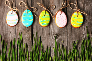 Easter homemade gingerbread cookie