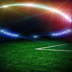 Obraz na płótnie Canvas Soccer green field