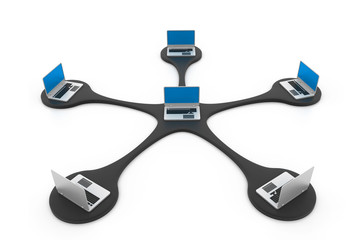 Fototapeta premium Computer network