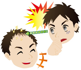 同級生の禿げ具合に驚く