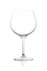 Elegant Balloon Glass for Red Wine Isolated