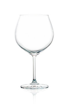 Elegant Balloon Glass for Red Wine Isolated