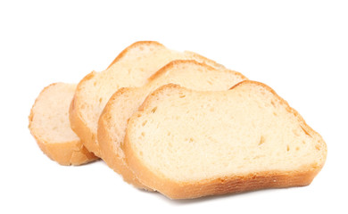 Sliced white bread.