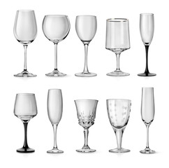 Goblets for champagne