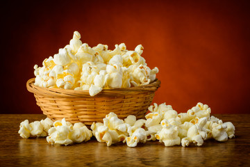 Traditional homemade popcorn